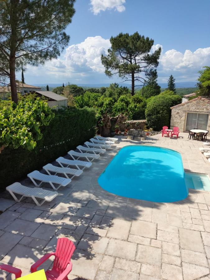 Les cigales location chambres en ardeche à Grospierres Exterior foto
